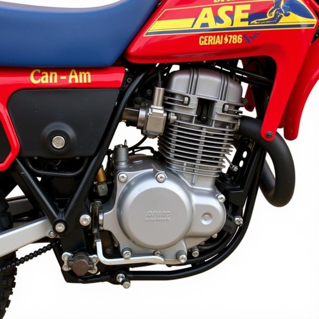 1986 Can-Am ASE 250 Engine Close-Up