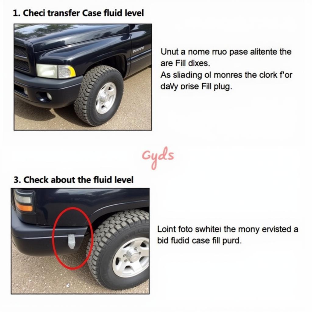 Checking Transfer Case Fluid on a 1999 Dodge Ram