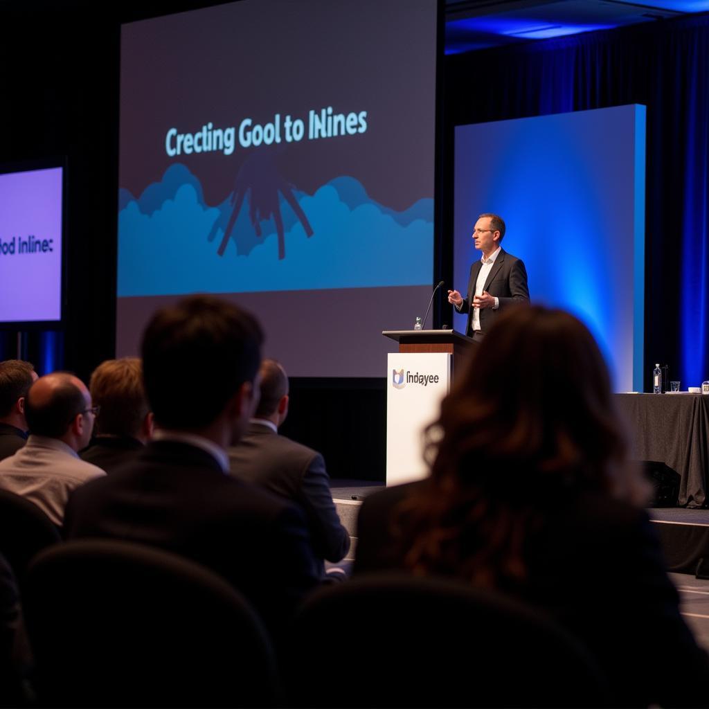 Keynote speaker addressing the audience at the 2014 ASEE Annual Conference