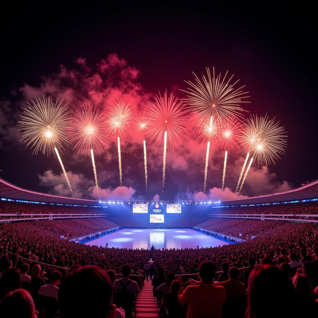  Fireworks Light Up the Sky at the Closing Ceremony