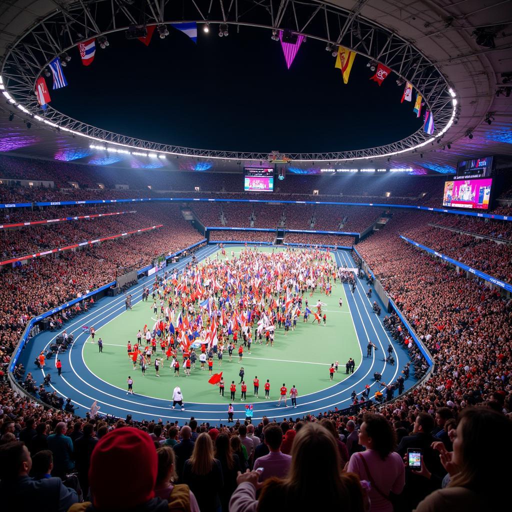 Athletes Parade at the Opening Ceremony