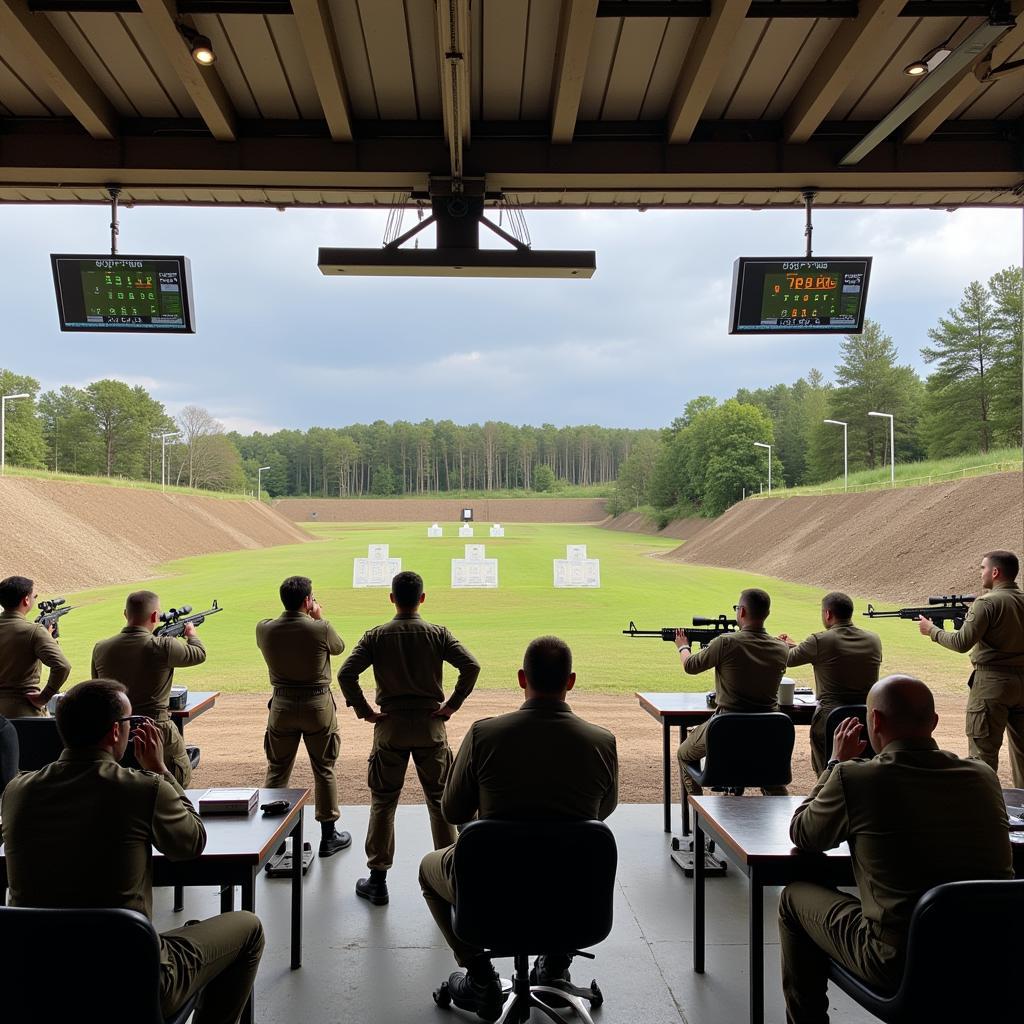 Soldiers participating in AARM 2017 competition