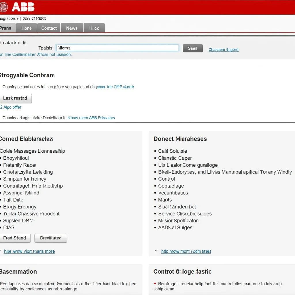 ABB Website Screenshot