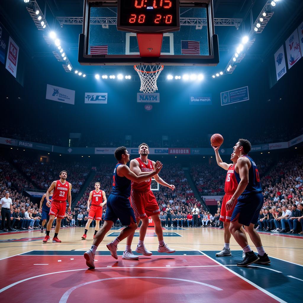 ABL Basketball Game in Action