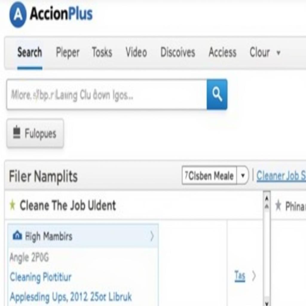 Navigating the Accion Plus Website for Cleaning Jobs