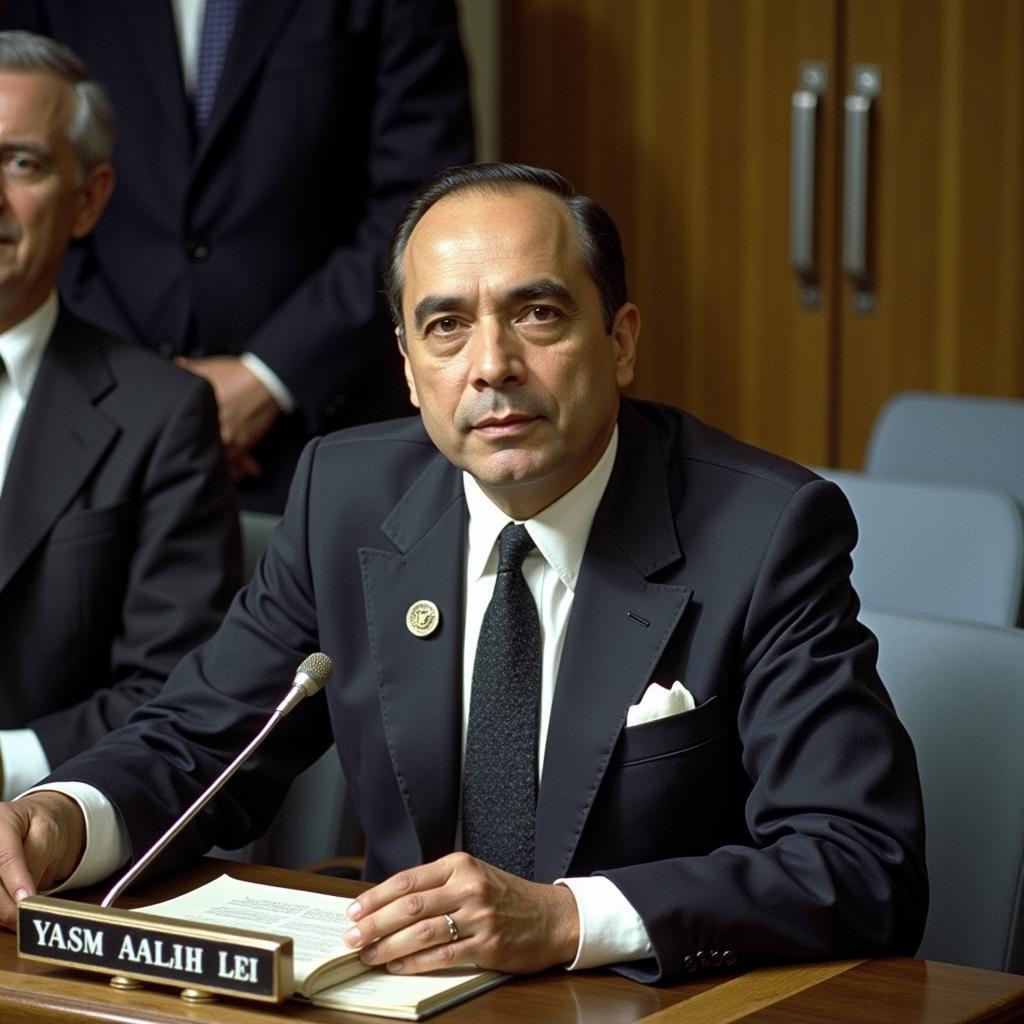 Adam Malik addressing the UN General Assembly