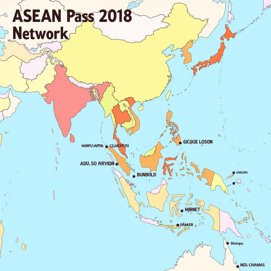 Air Asia ASEAN Pass 2018 Route Map