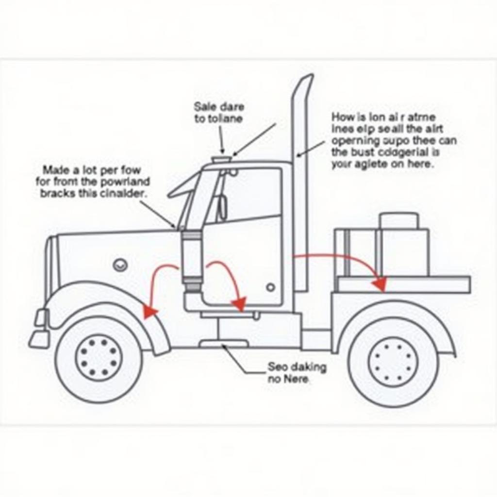 Diagram of Air Brake System in Commercial Vehicles