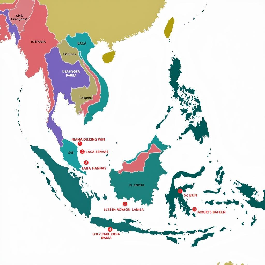 Air Asia ASEAN Pass Destination Map