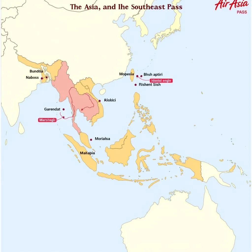 Air Asia ASEAN Pass Route Map