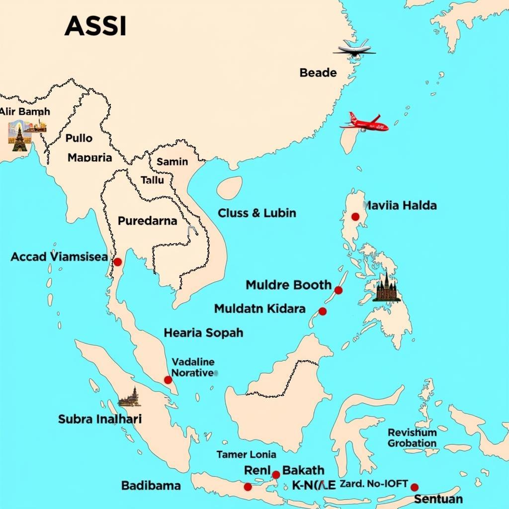 AirAsia ASEAN Pass Destination Map