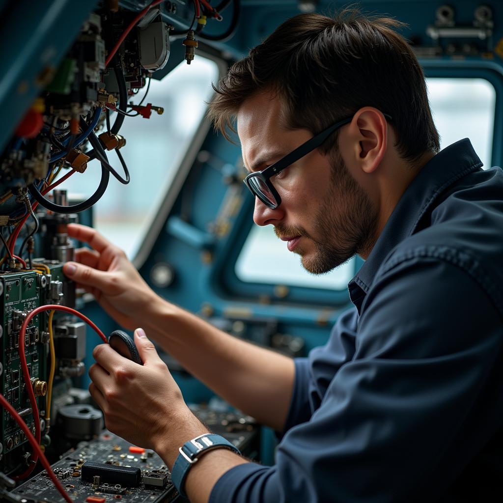 Aircraft Systems Engineer at Work