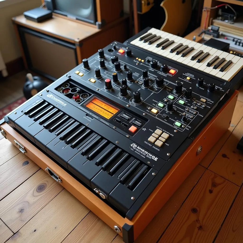 A vintage Akai ASE-14 sampler, a classic piece of music production equipment