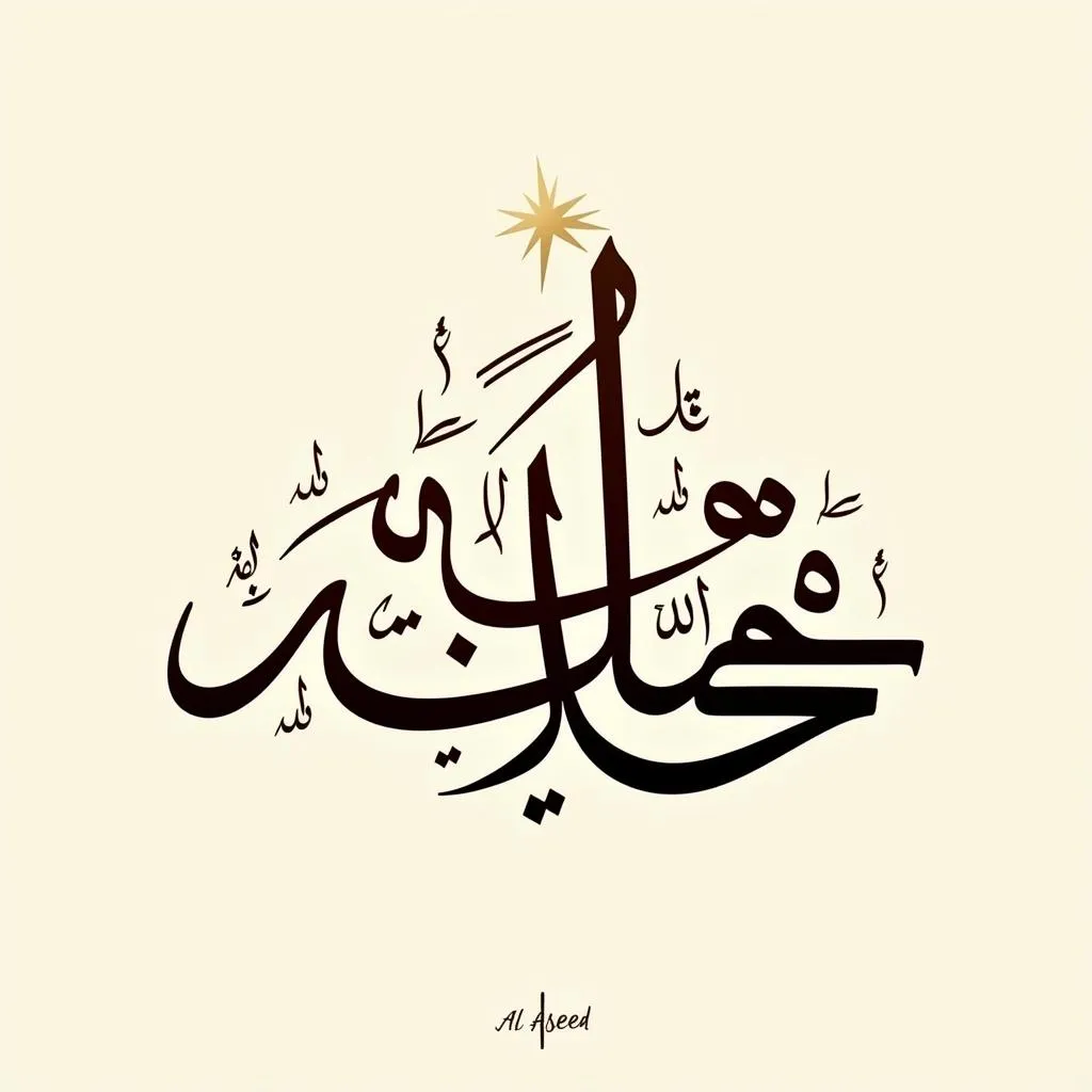 Al Aseed Arabic Calligraphy