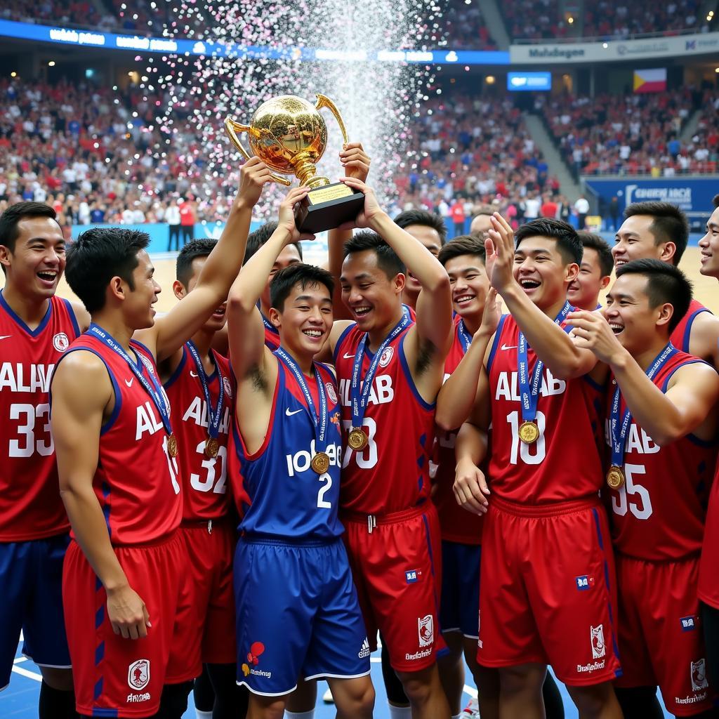 Alab Pilipinas celebrating their victory