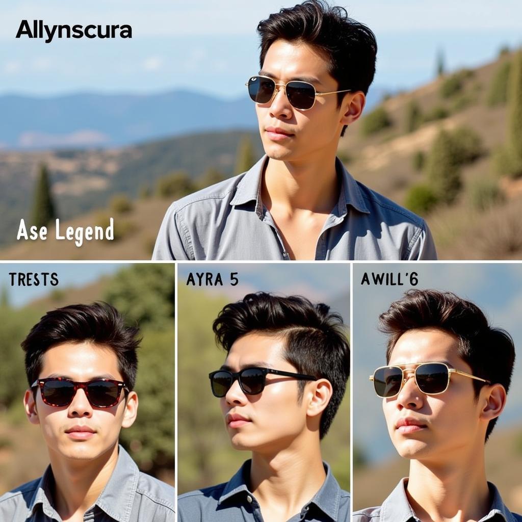 Allyn Scura Ase Legend Sunglasses on Model