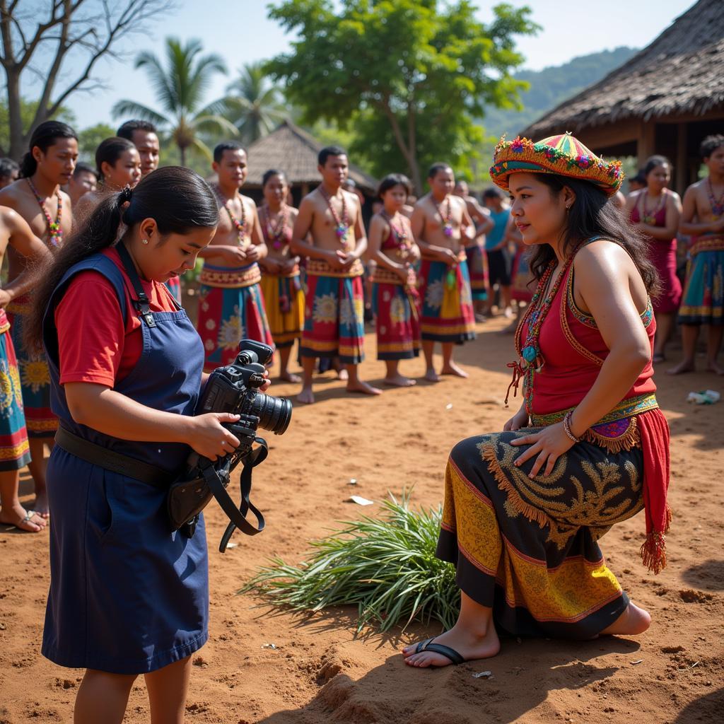 Allyn Scure documenting traditional arts in Southeast Asia