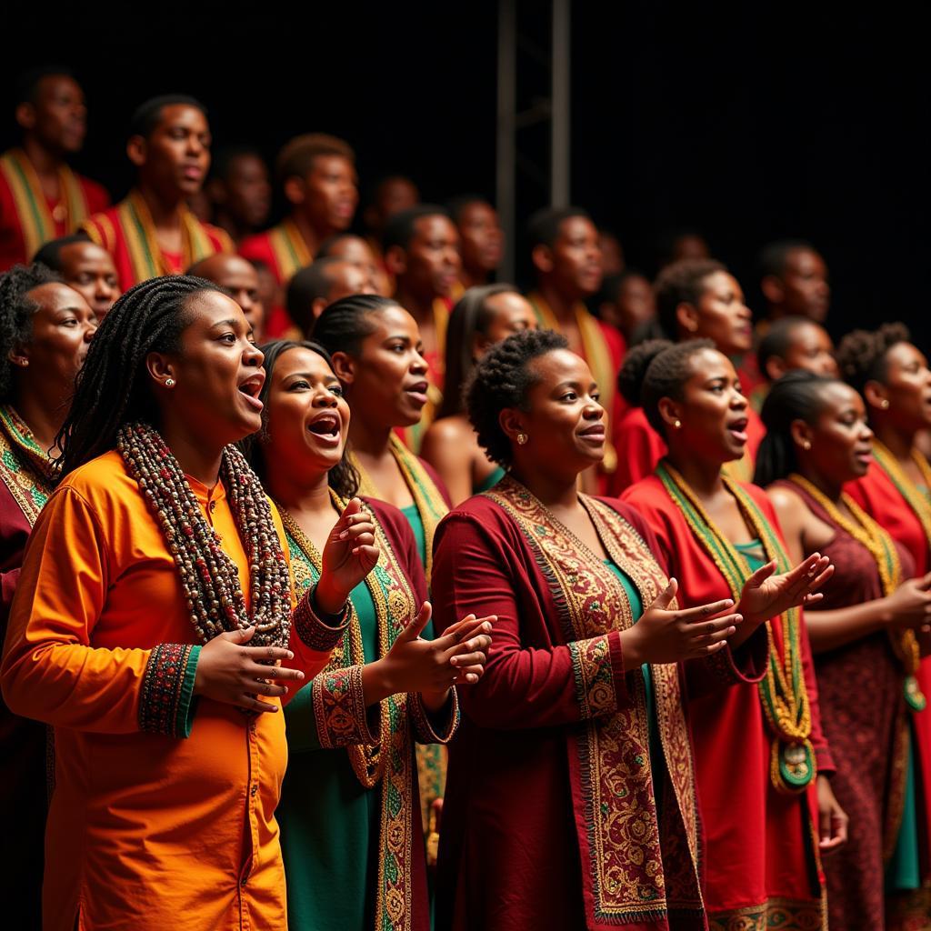 Isicathamiya Choir Singing