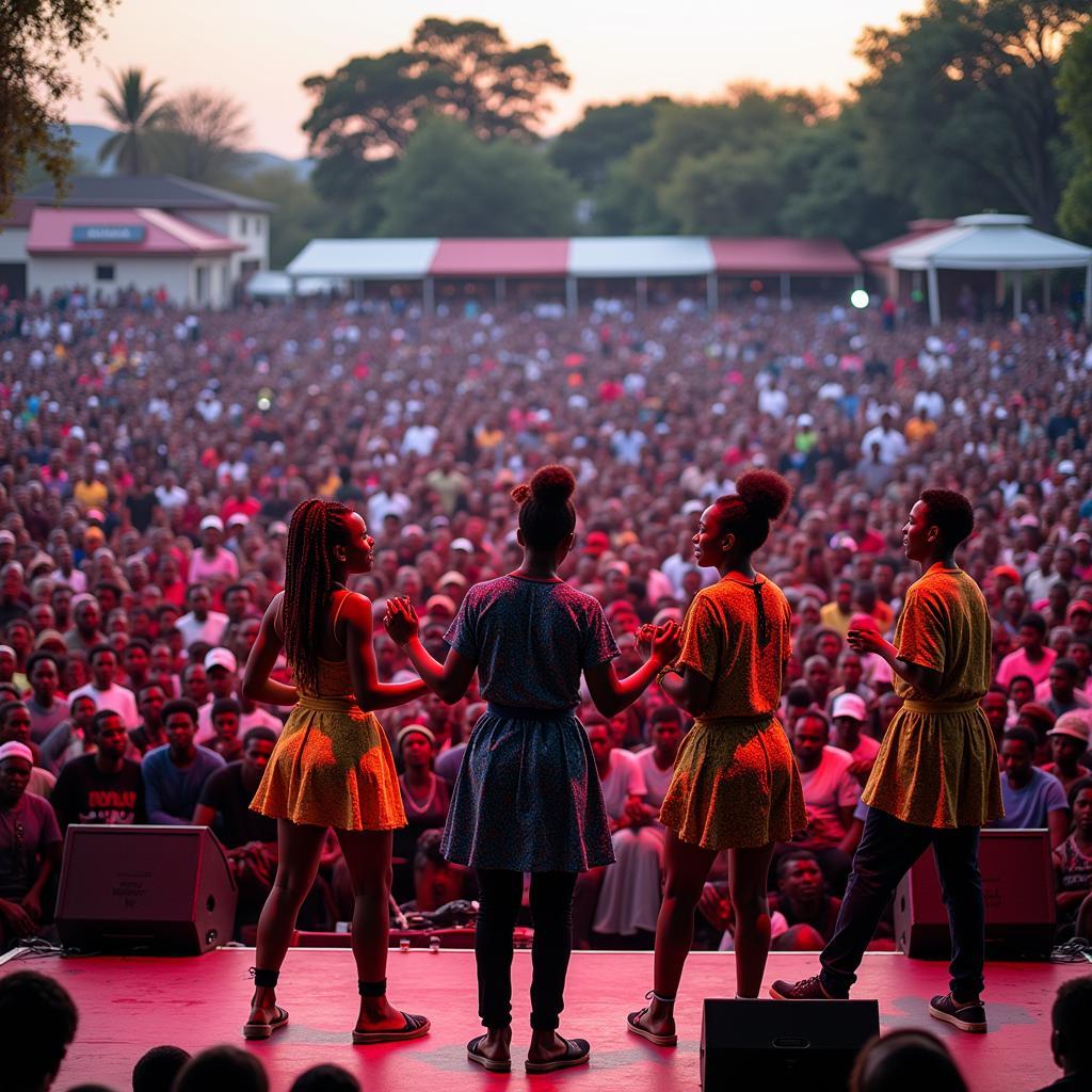 Amadodana Ase Wesile performing in Soweto