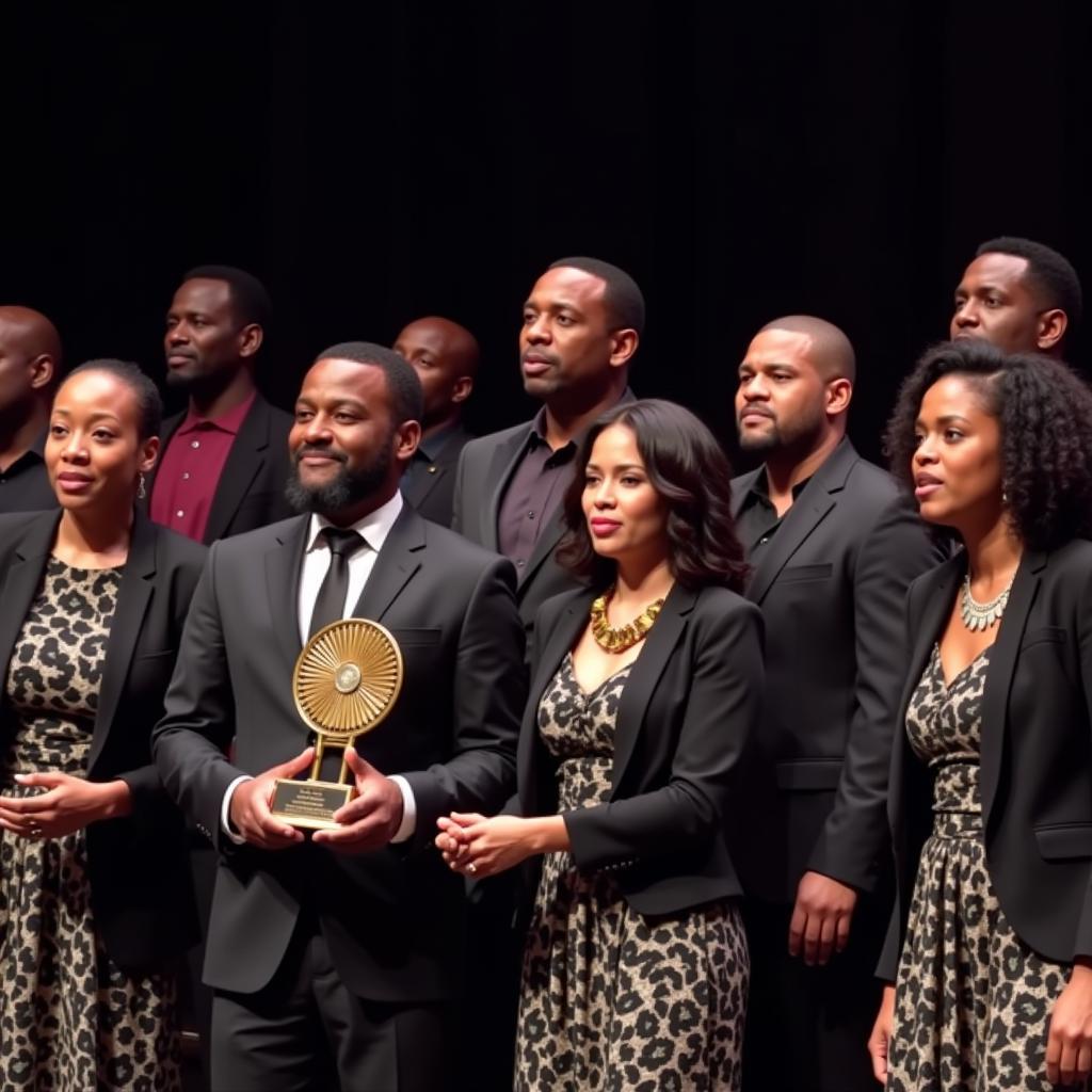 Amadodana Ase Wesile Receiving an Award