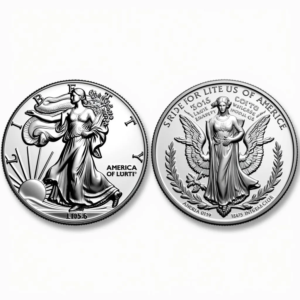 American Silver Eagle Obverse and Reverse