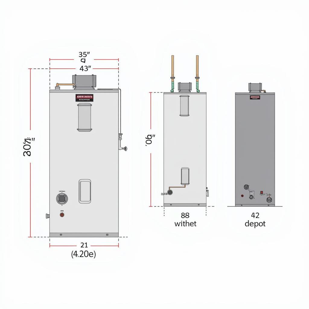 American Standard ASE-90-SL Dimensions