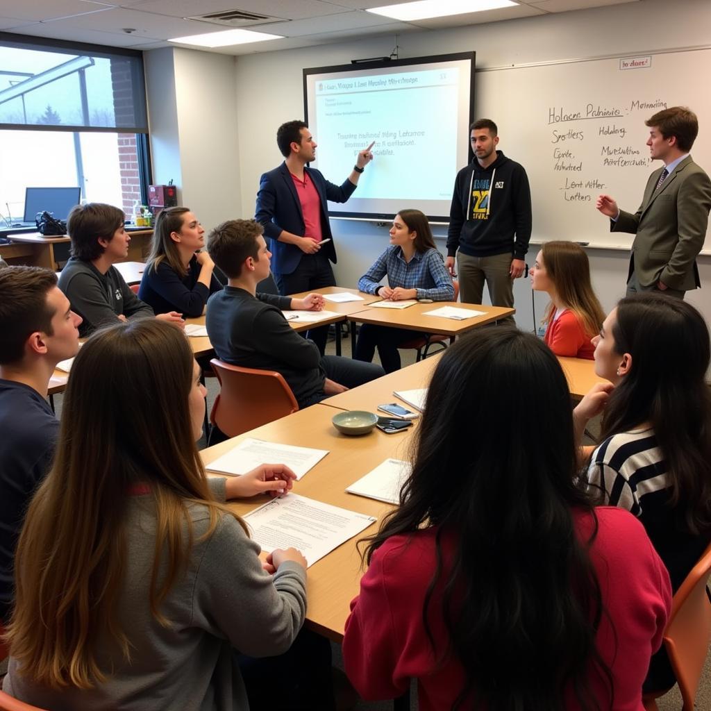 A leadership workshop at An Universitar