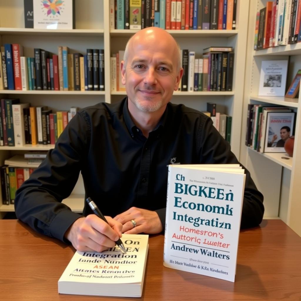 Andrew Walters at a book signing event