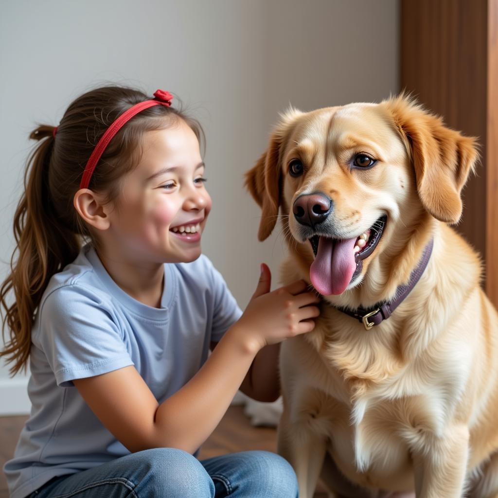 Animal Assisted Therapy Session