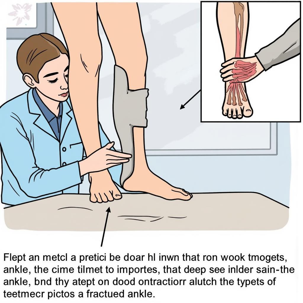 Applying an ankle cast