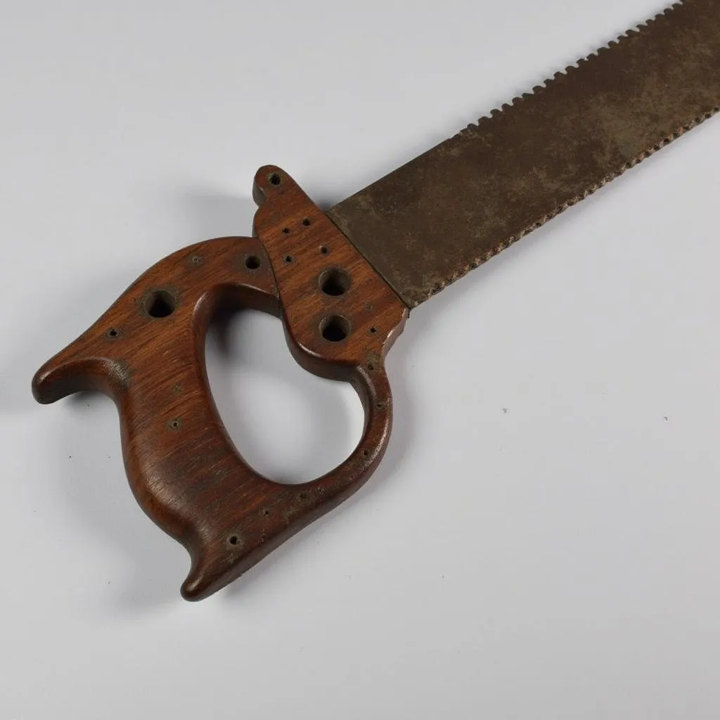 Antique Wooden Saw from Vietnam