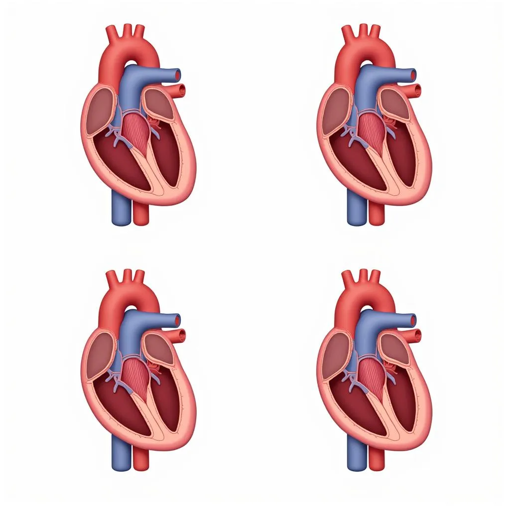 Illustration of Aortic Stenosis Stages