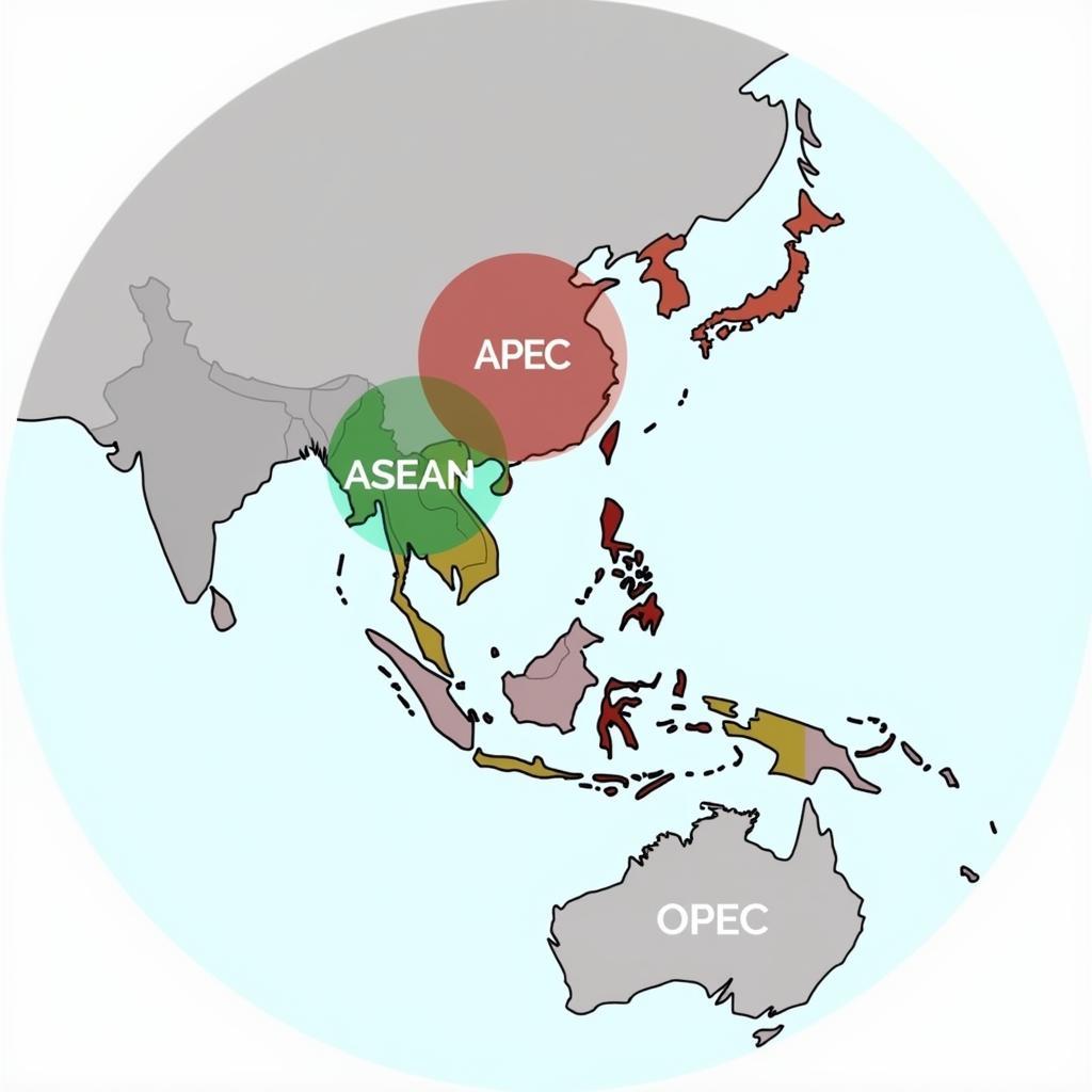 Interconnections between APEC, ASEAN, and OPEC