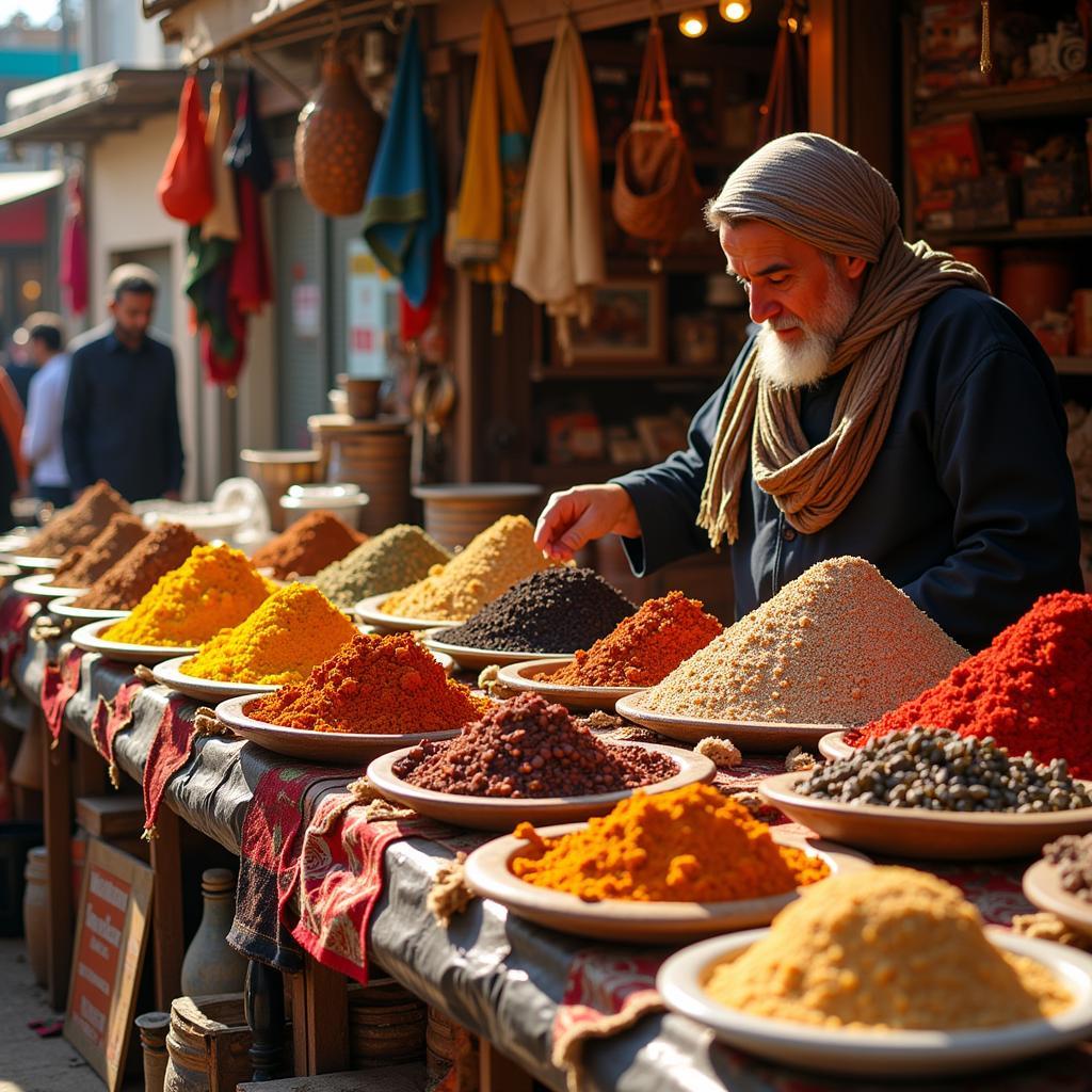 Spices in an Arabic Market