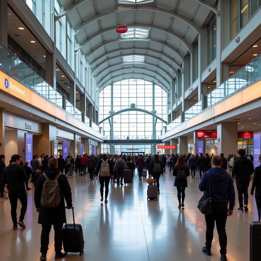 Arrival at Calgary International Airport