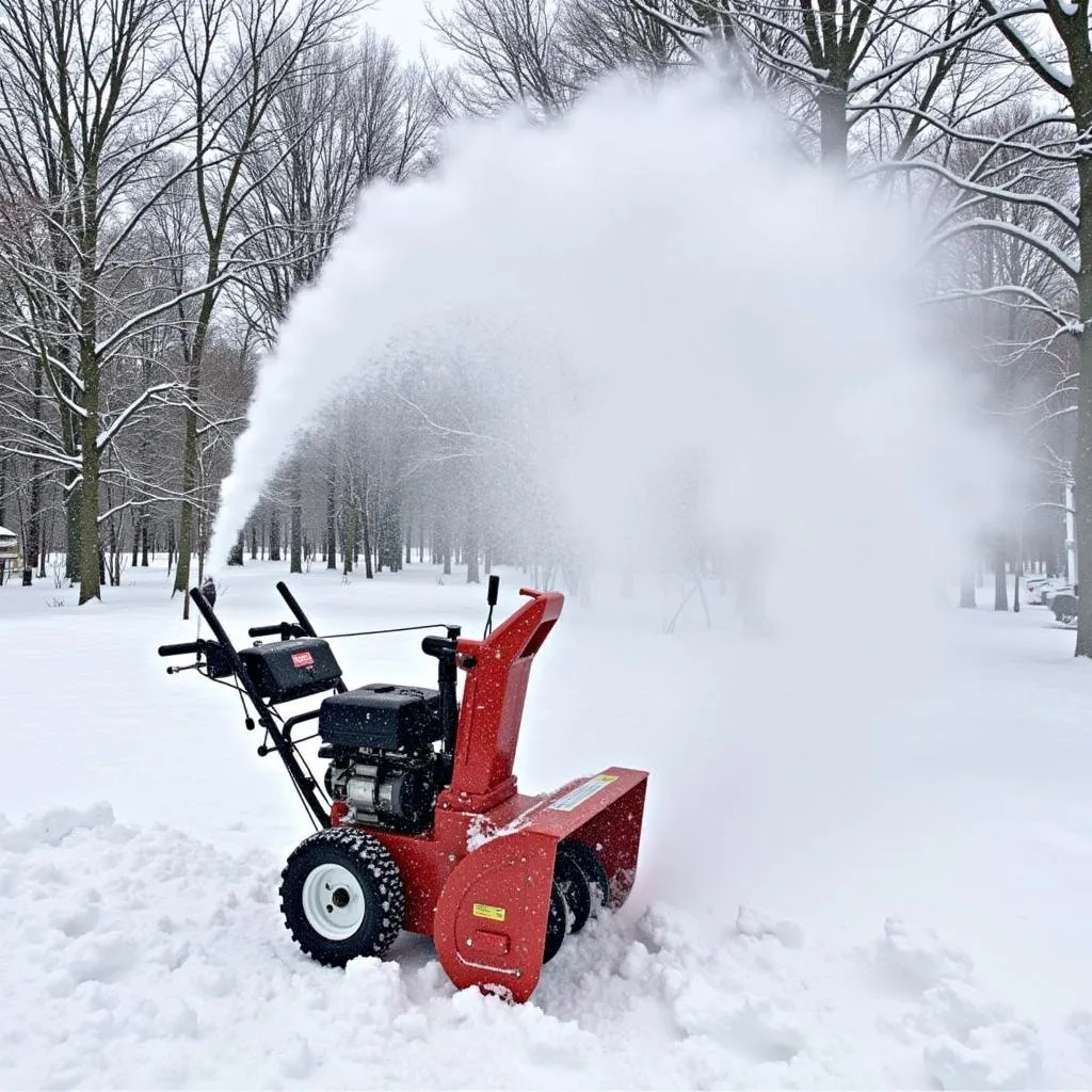 ASE 224 Hydro Snowblower Handling Deep Snow