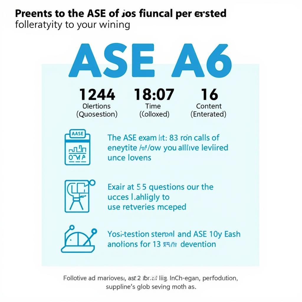 ASE A6 Exam Structure