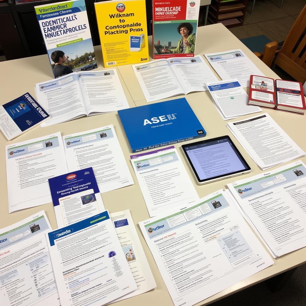 Variety of ASE A6 study materials