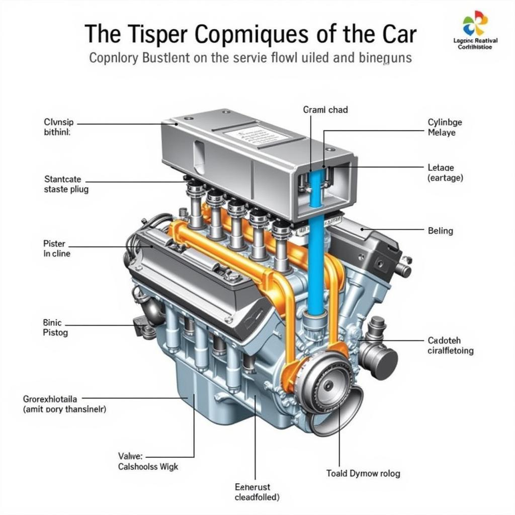 ASE A8 Engine Components Diagram