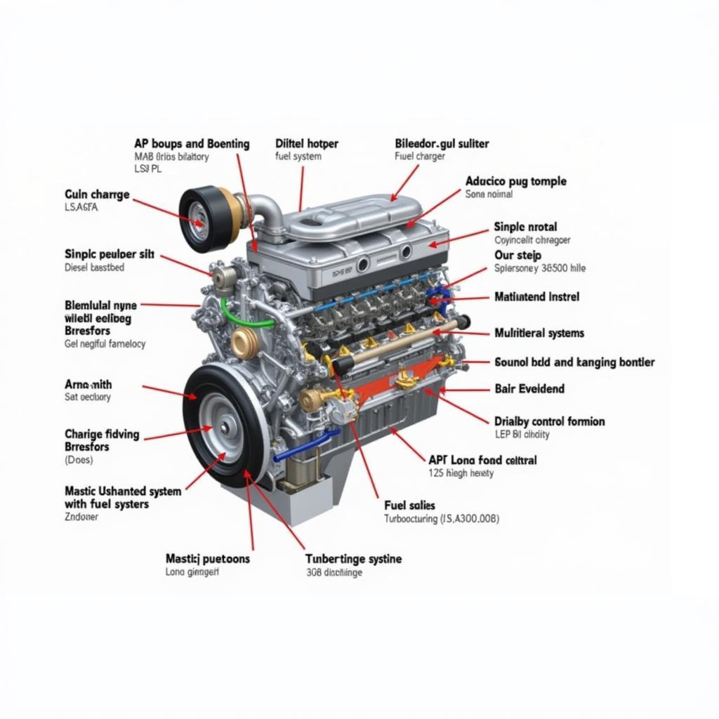 ASE A9 Diesel Engine Components