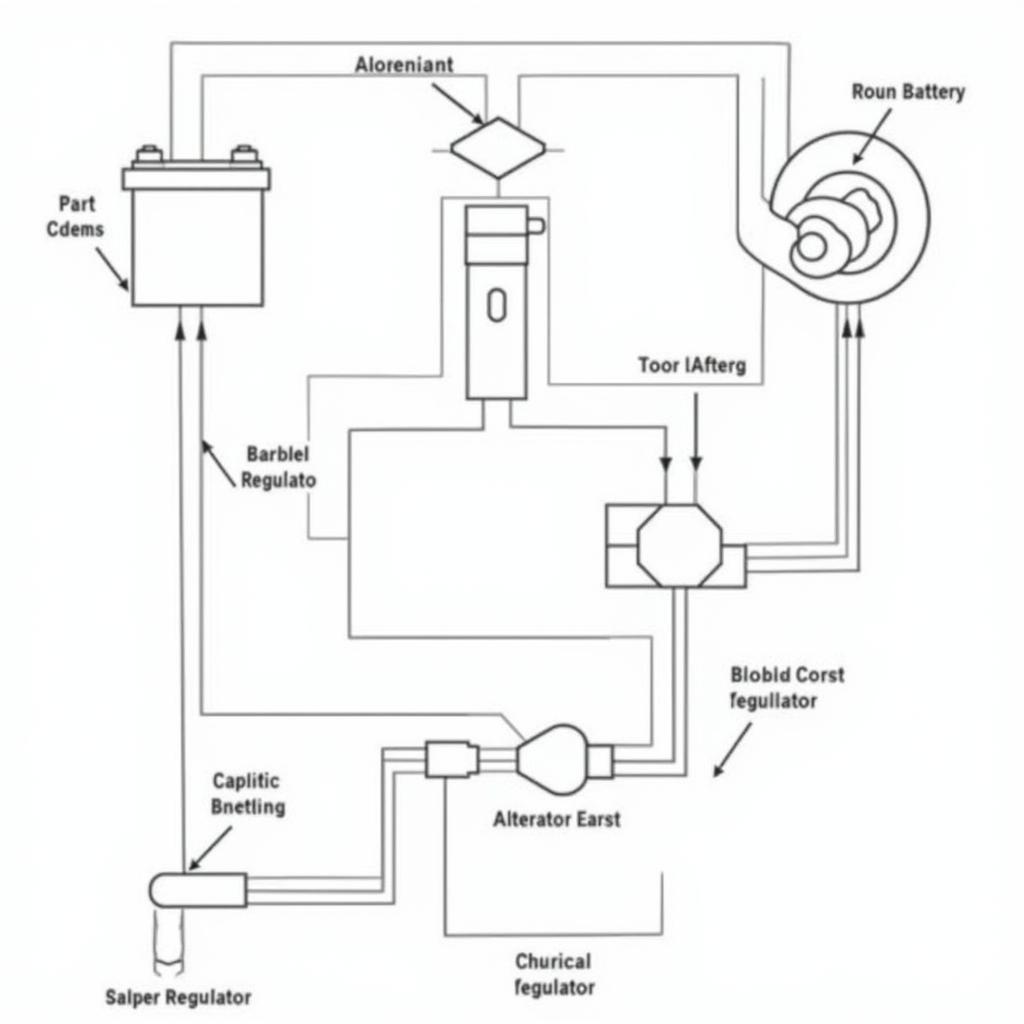 ASE B6 Test: Battery Charging System Diagram