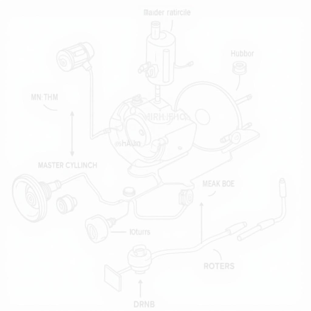 ASE Brake System Components Diagram