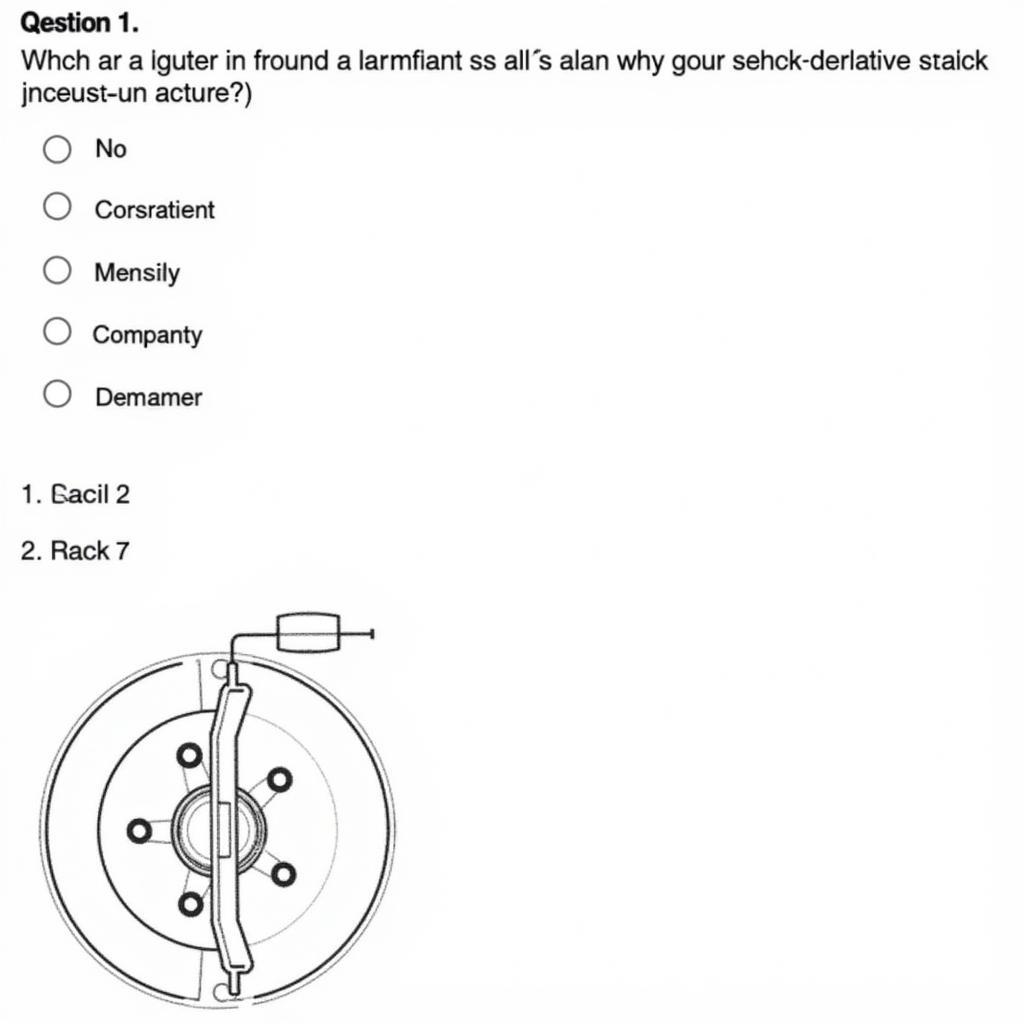 ASE Brake Test Example Question