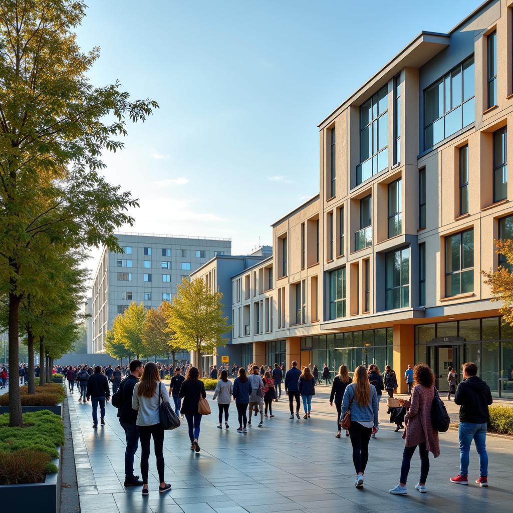 Modern campus of ASE Bucharest