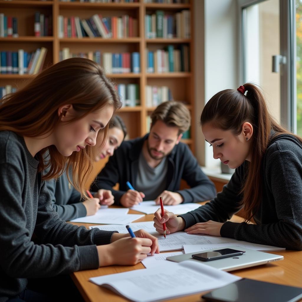 ASE Bucharest Students Studying