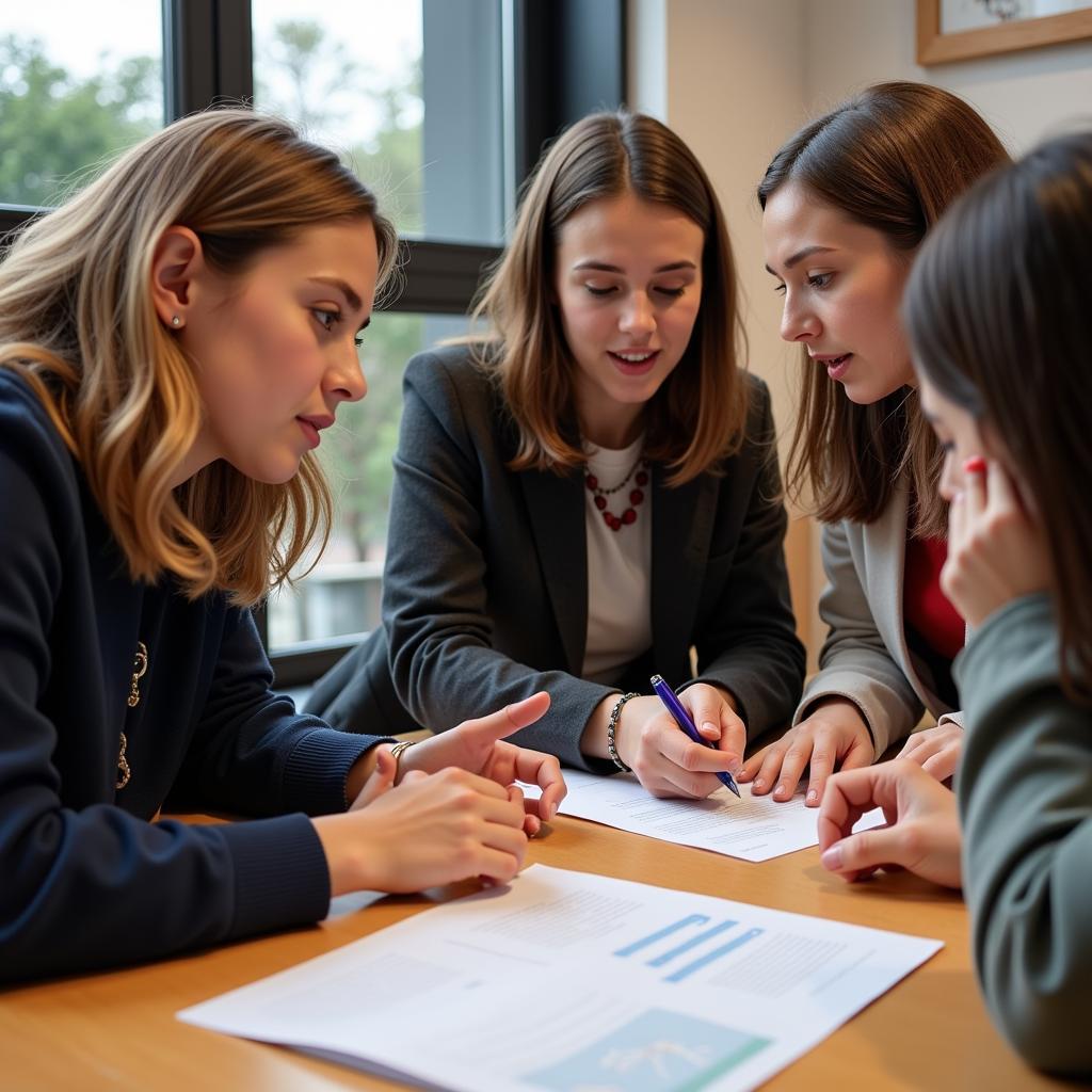 Ase Bucuresti Students Discussing Coursework Using Information from "Pagina Personala a Studentului"