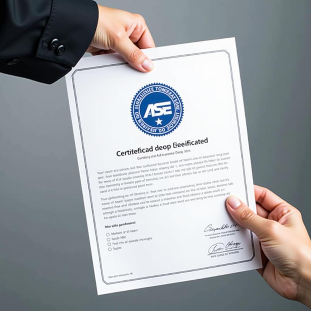 Importance of ASE Certificate Copy