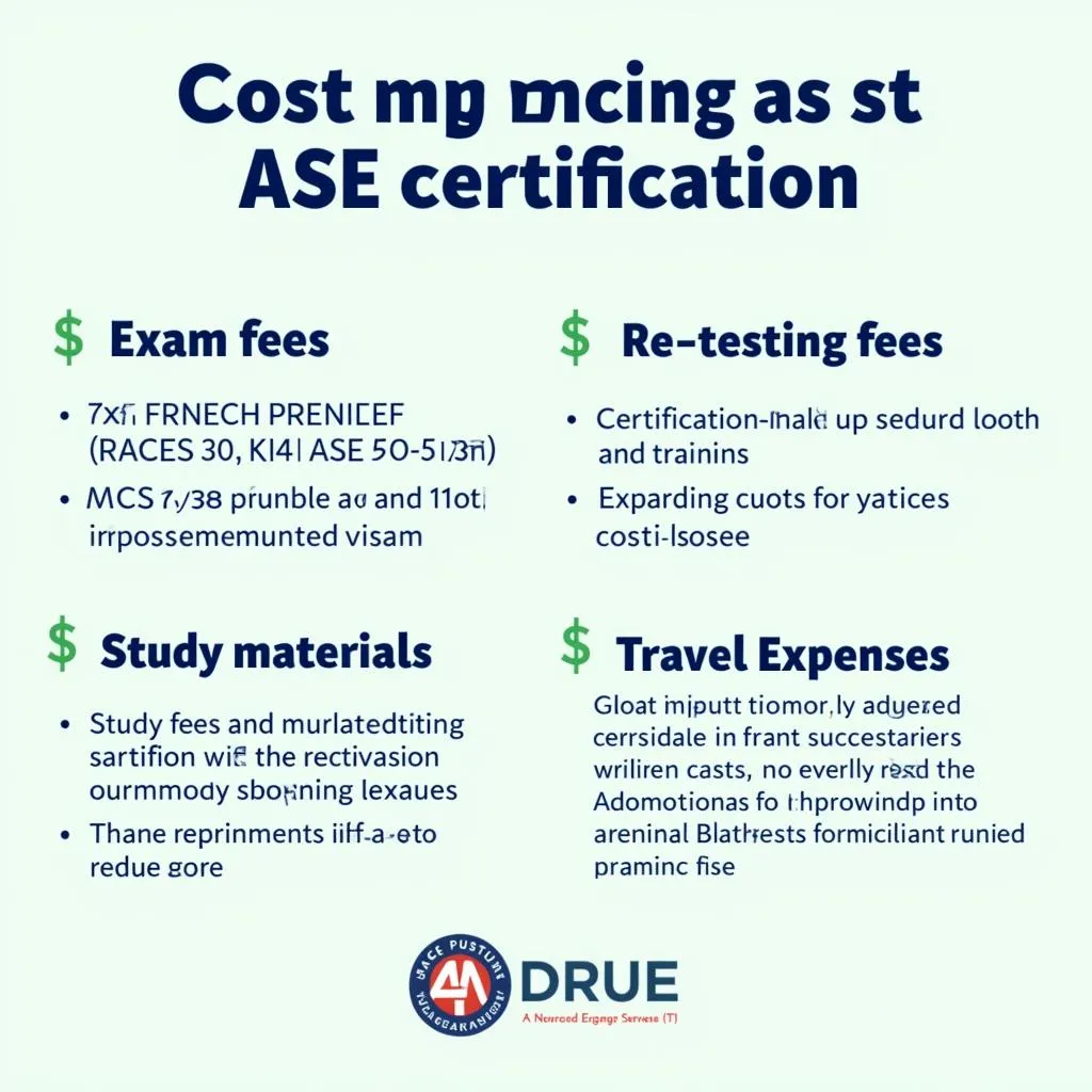 ASE Certification Costs