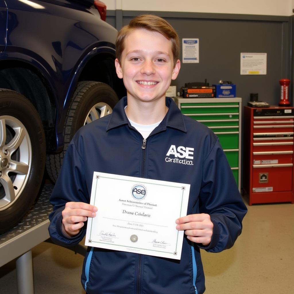 ASE Certification Scholarship Recipient