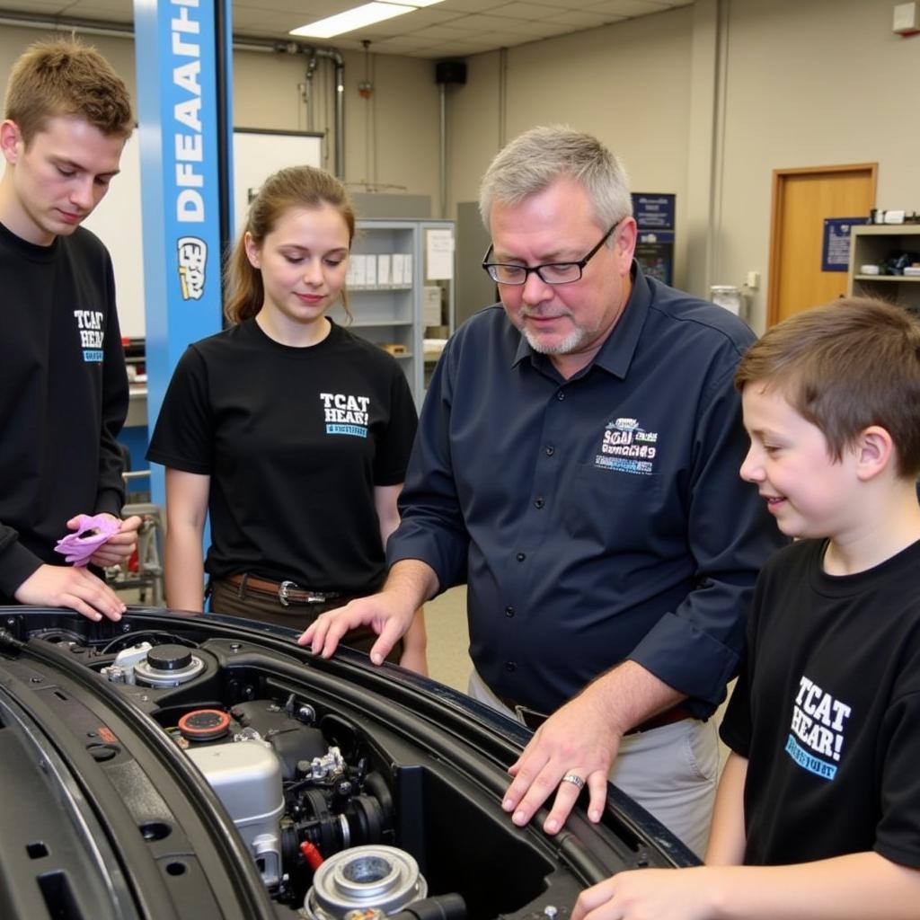 Instructor Guiding Students at TCAT Morristown